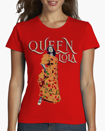 Camiseta Mujer manga corta Lola Flores "Queen Lola" - Imagen 3