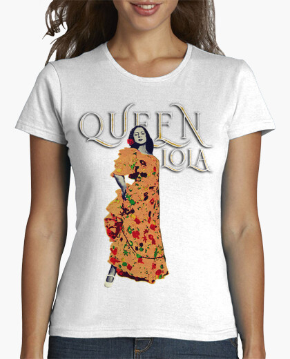 Camiseta Mujer manga corta Lola Flores "Queen Lola"